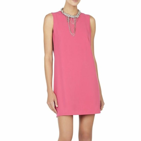 BCBGMaxazria Onyx Lace Side Panel Dress, Black - Picture 6 of 8